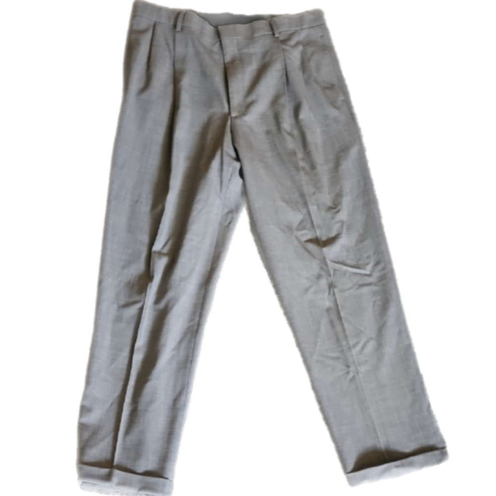 Eddie Bauer Gray Dress Pants Tailored Straight Leg